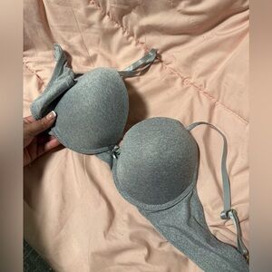 Gray push up bra